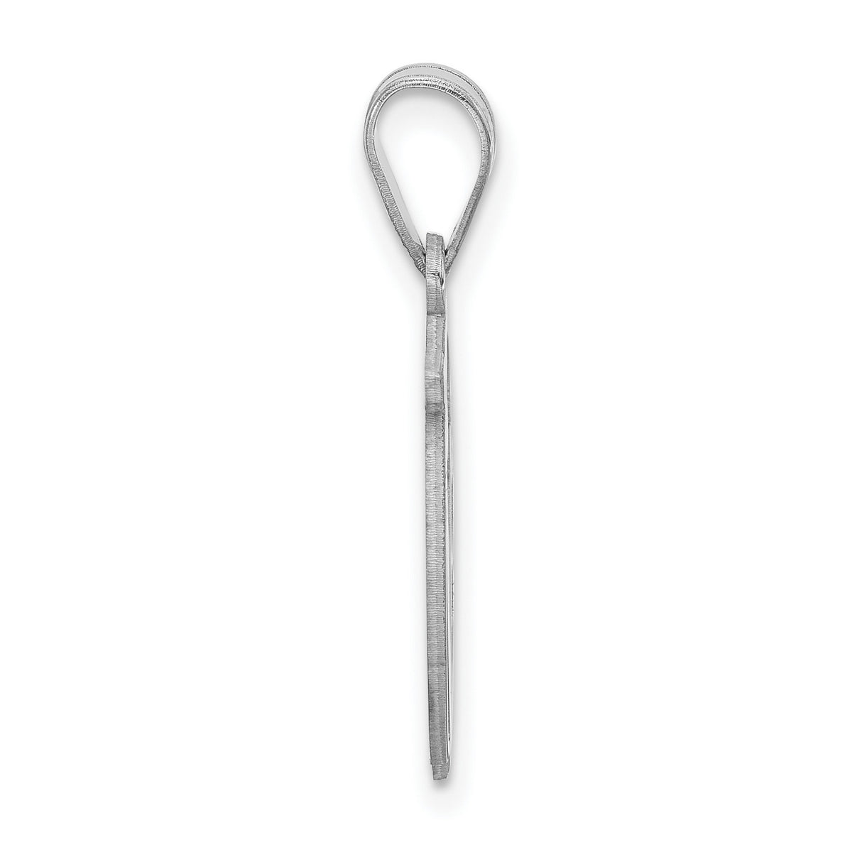Sterling Silver Initial Pendant with Script Letter V in Circle Frame, Monogram Charm