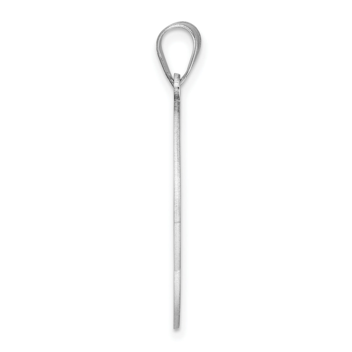 Sterling Silver Initial Pendant with Letter N in Decorative Openwork Circle Design