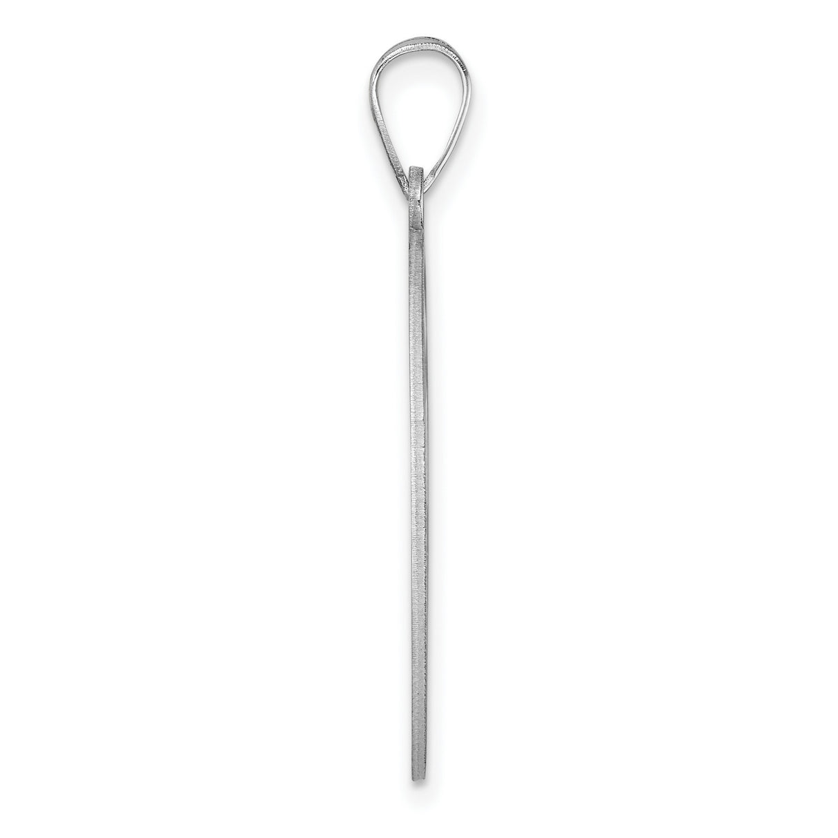 Sterling Silver Monogram Pendant with Script Letter R in Circle Frame