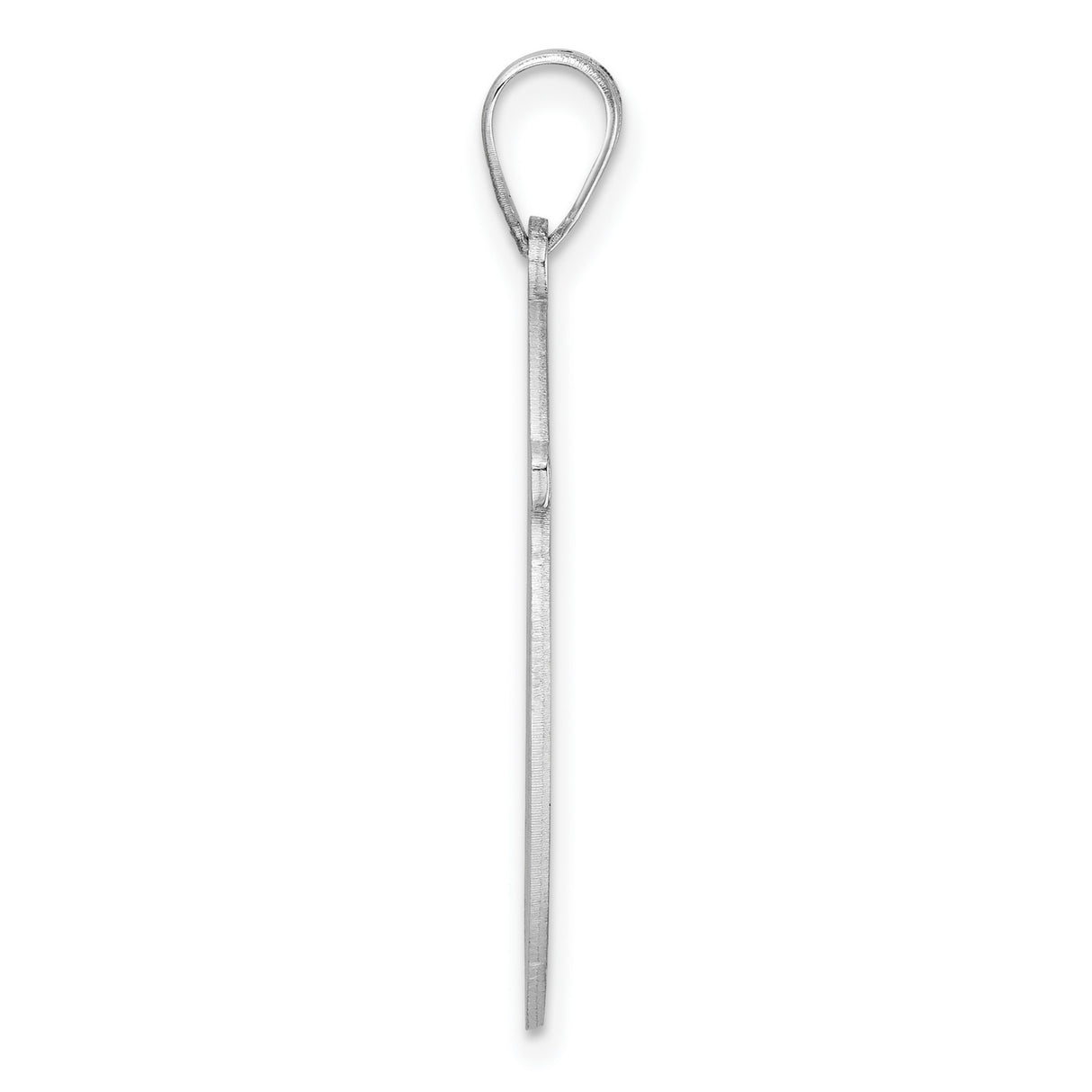 Sterling Silver Monogram Pendant with Interlocking Script Letters P W in Circular Frame