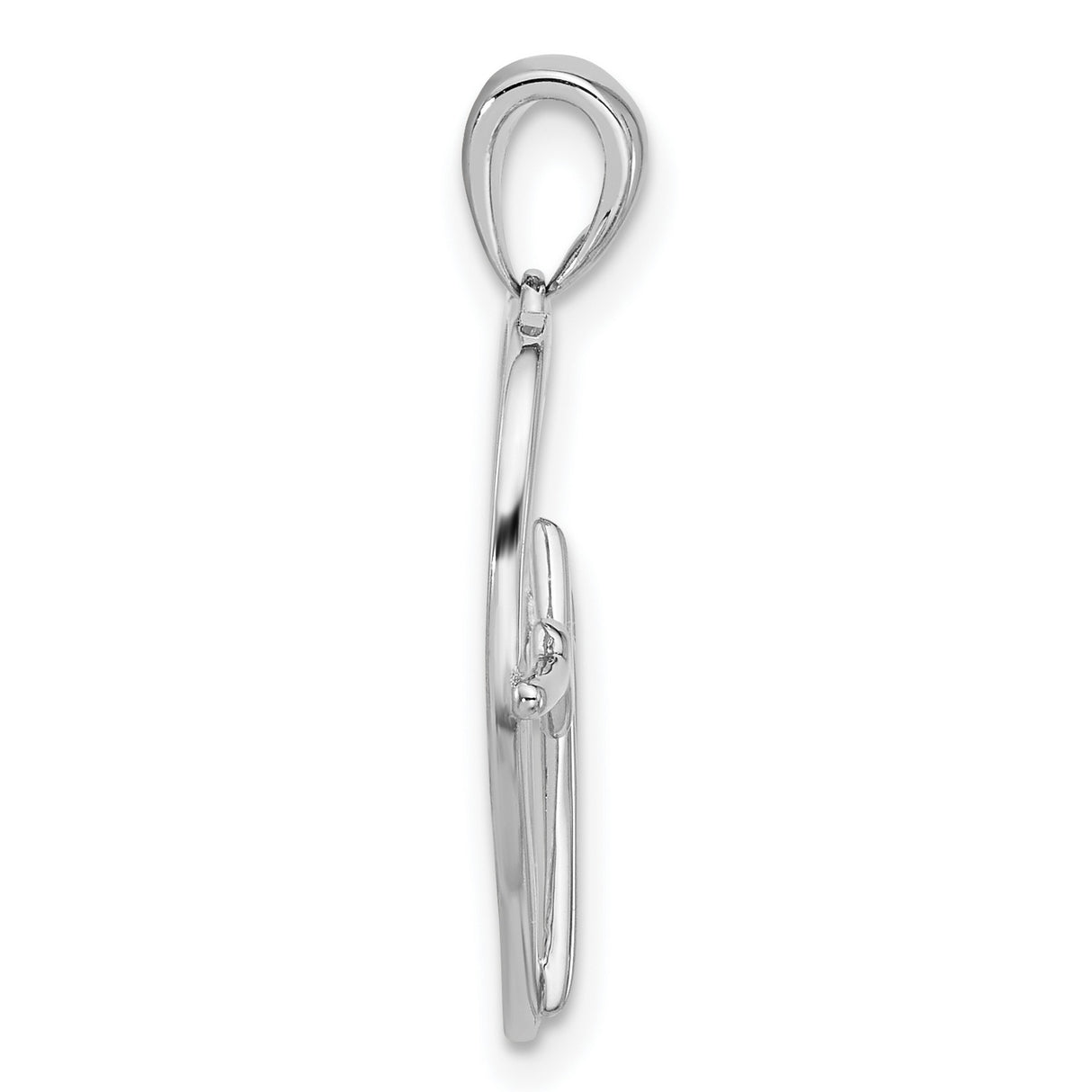 Sterling Silver Heart Pendant with EKG Line Design, Romantic Heartbeat Charm for Women or Unisex Wear