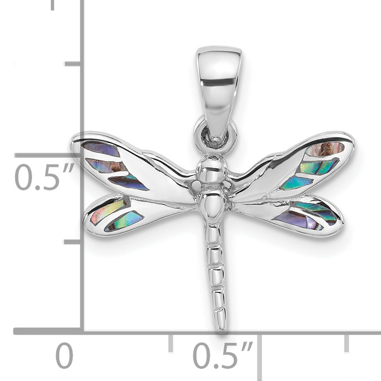 Sterling Silver Dragonfly Pendant with Abalone Inlay, Nature Inspired Boho Jewelry for Women