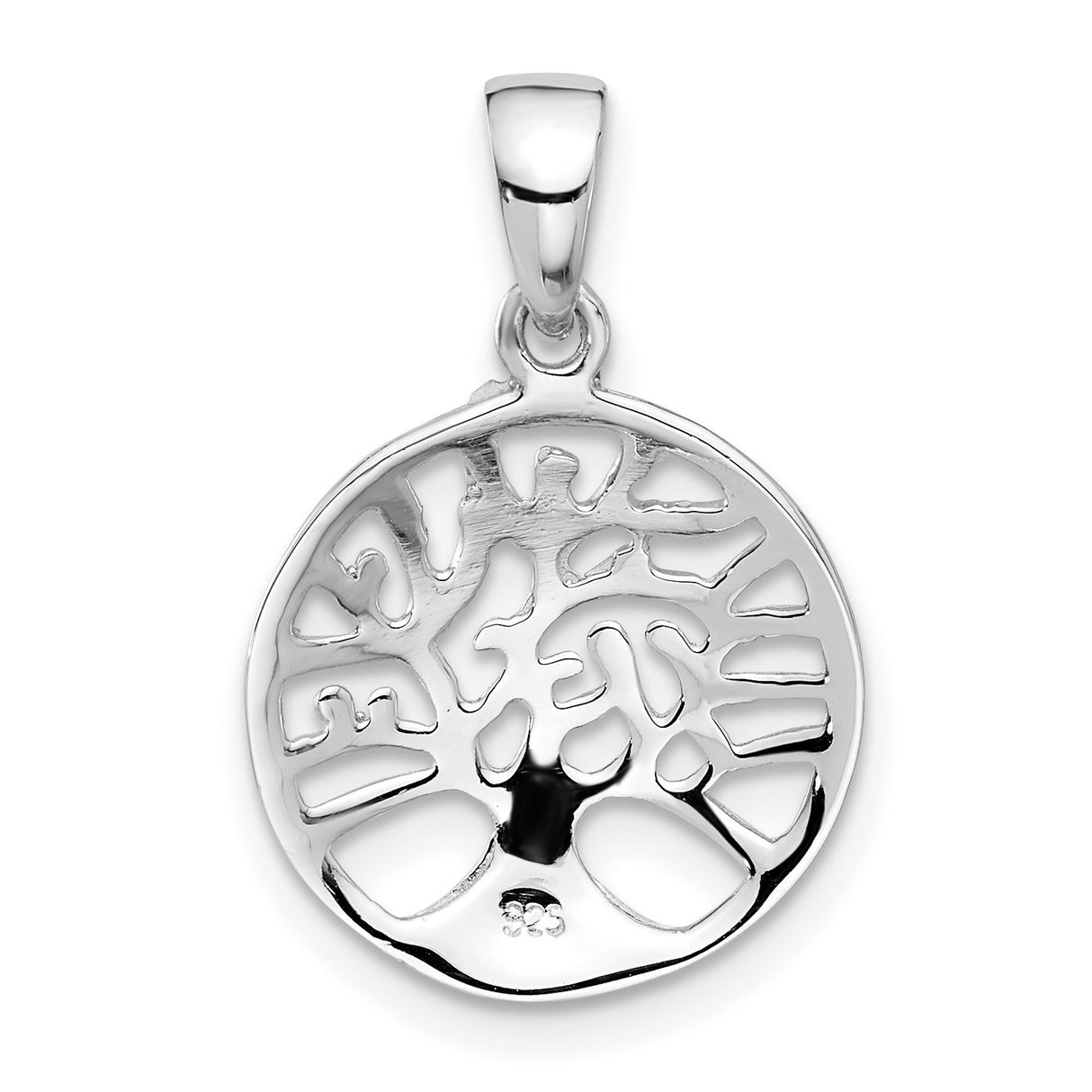 Sterling Silver Tree of Life Pendant, Celtic Round Openwork Design, Spiritual Jewelry for Women