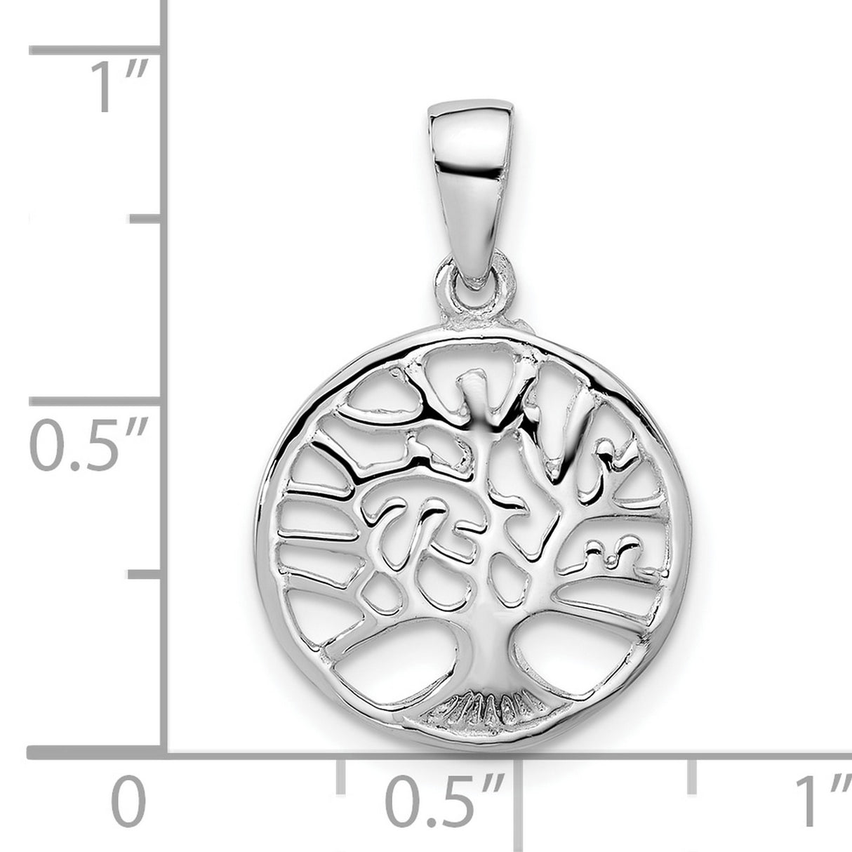 Sterling Silver Tree of Life Pendant, Celtic Round Openwork Design, Spiritual Jewelry for Women