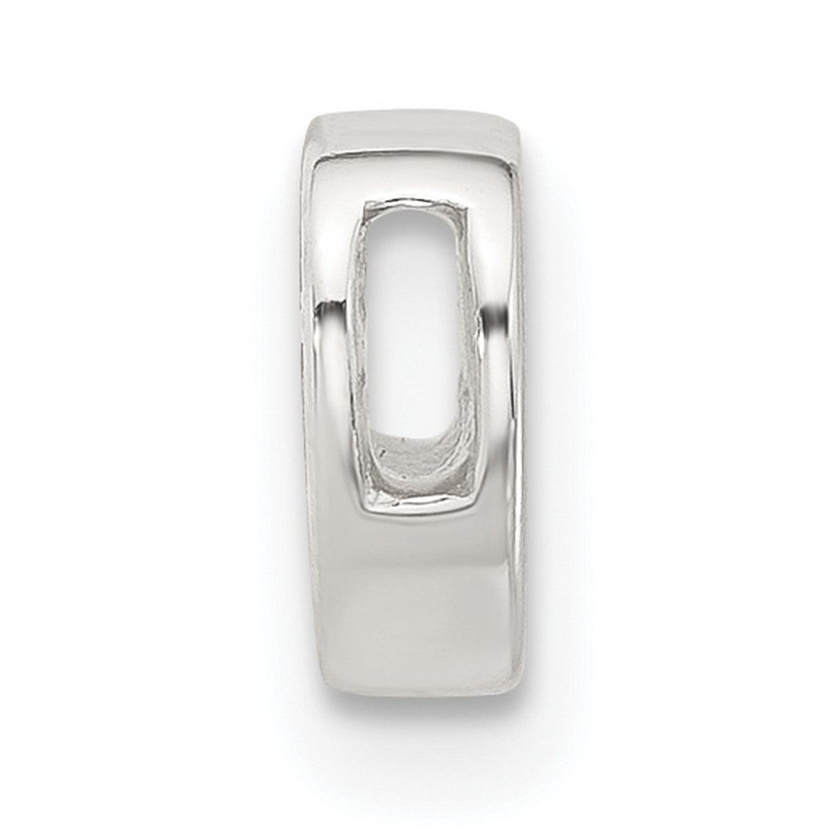 Sterling Silver Heart Pendant, Smooth Polished Finish, Minimalist Romantic Design for Women