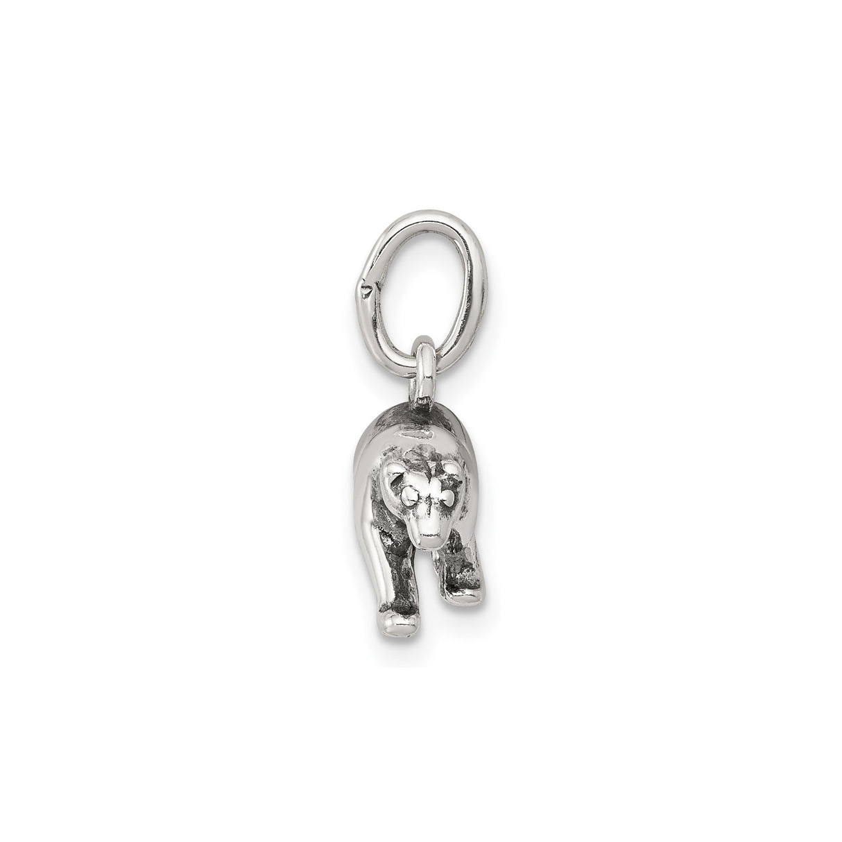 Bear Charm Pendant in Real 925 Sterling Silver