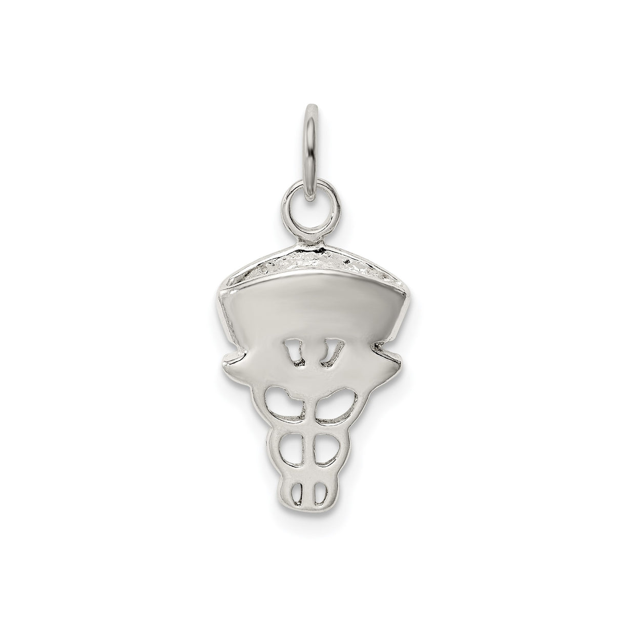 Sterling Silver Nurse Pendant with Caduceus Symbol and Nurse Cap