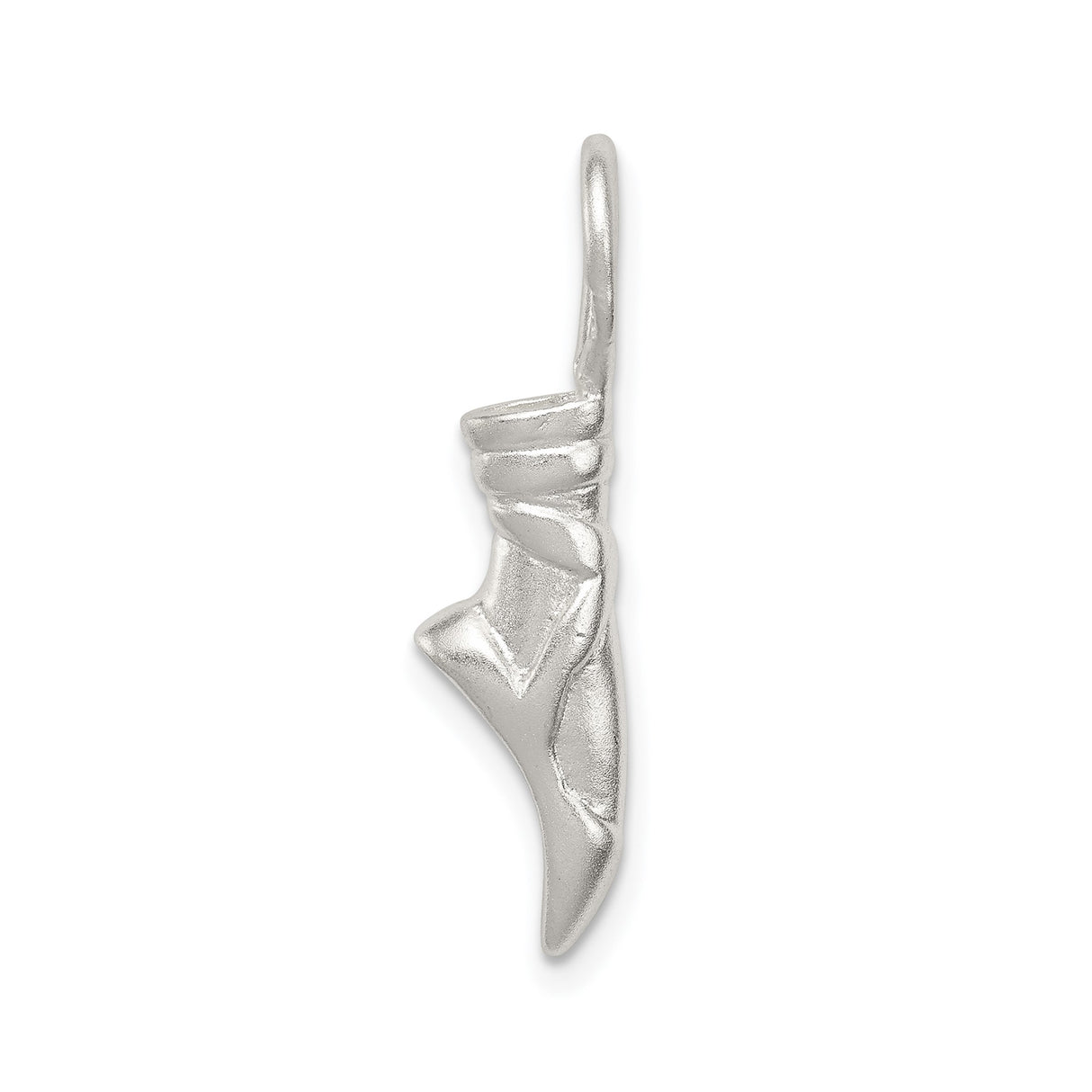 Sterling Silver Italian Horn Pendant, Cornicello Talisman for Protection and Good Luck