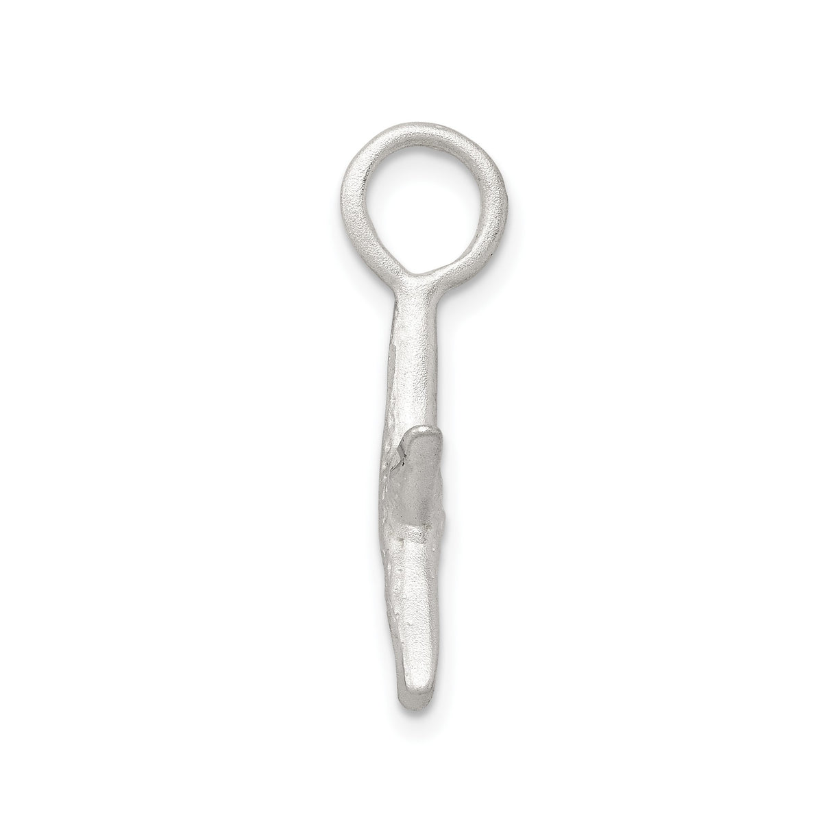 Sterling Silver Starfish Pendant with Textured Finish, Ocean-Inspired Coastal Jewelry for Women