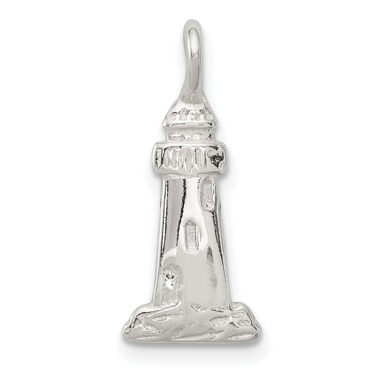 Lighthouse Charm Pendant in Real 925 Sterling Silver