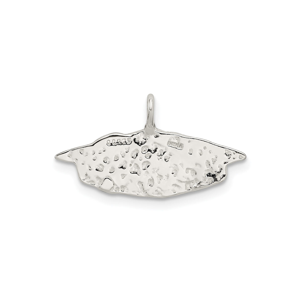 Sterling Silver Boat Pendant with Textured Hand Carved Paper Boat Design, Nautical Jewelry