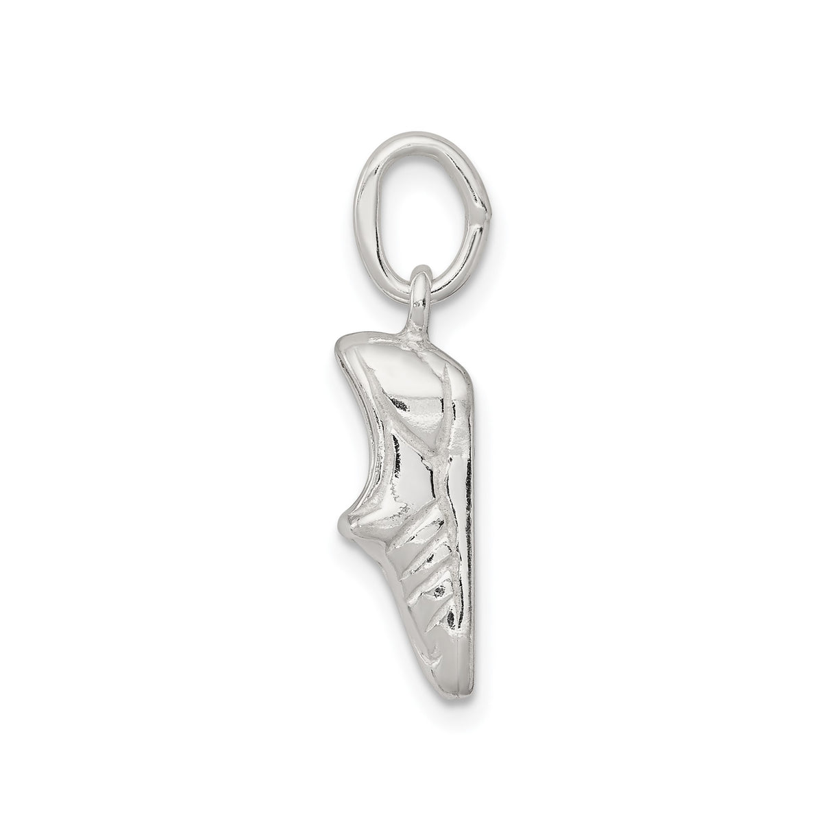 Sterling Silver Ballet Slipper Pendant Charm, Artistic Dance Shoe Jewelry for Women and Girls