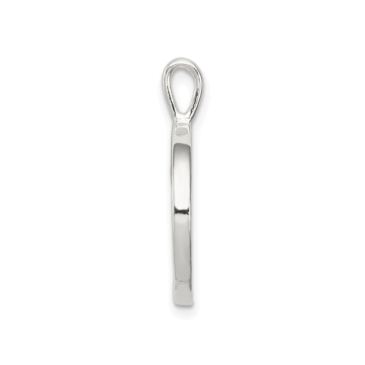 Sterling Silver Gymnast Pendant with Circle Frame Featuring Female Handstand on Balance Beam