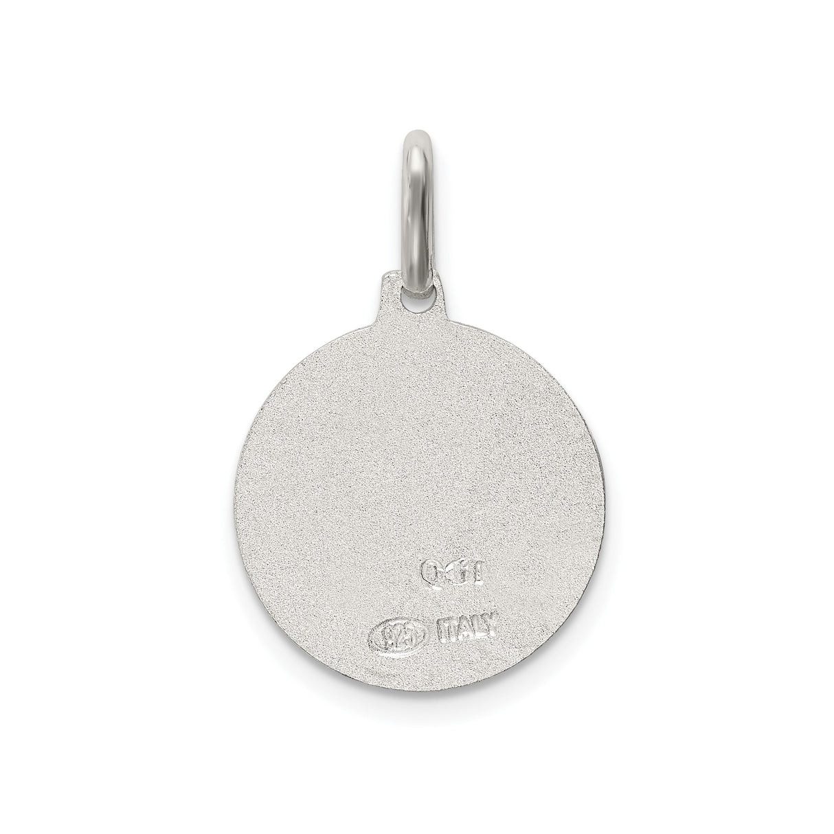 Sterling Silver Saint Christopher Medal Pendant, Travel Protection Religious Jewelry