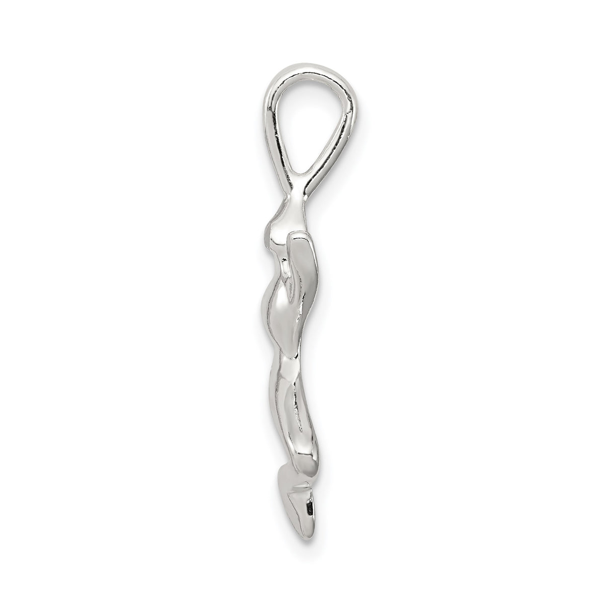 Sterling Silver Frog Pendant with Stylized Animal Totem Design for Women or Unisex Wear