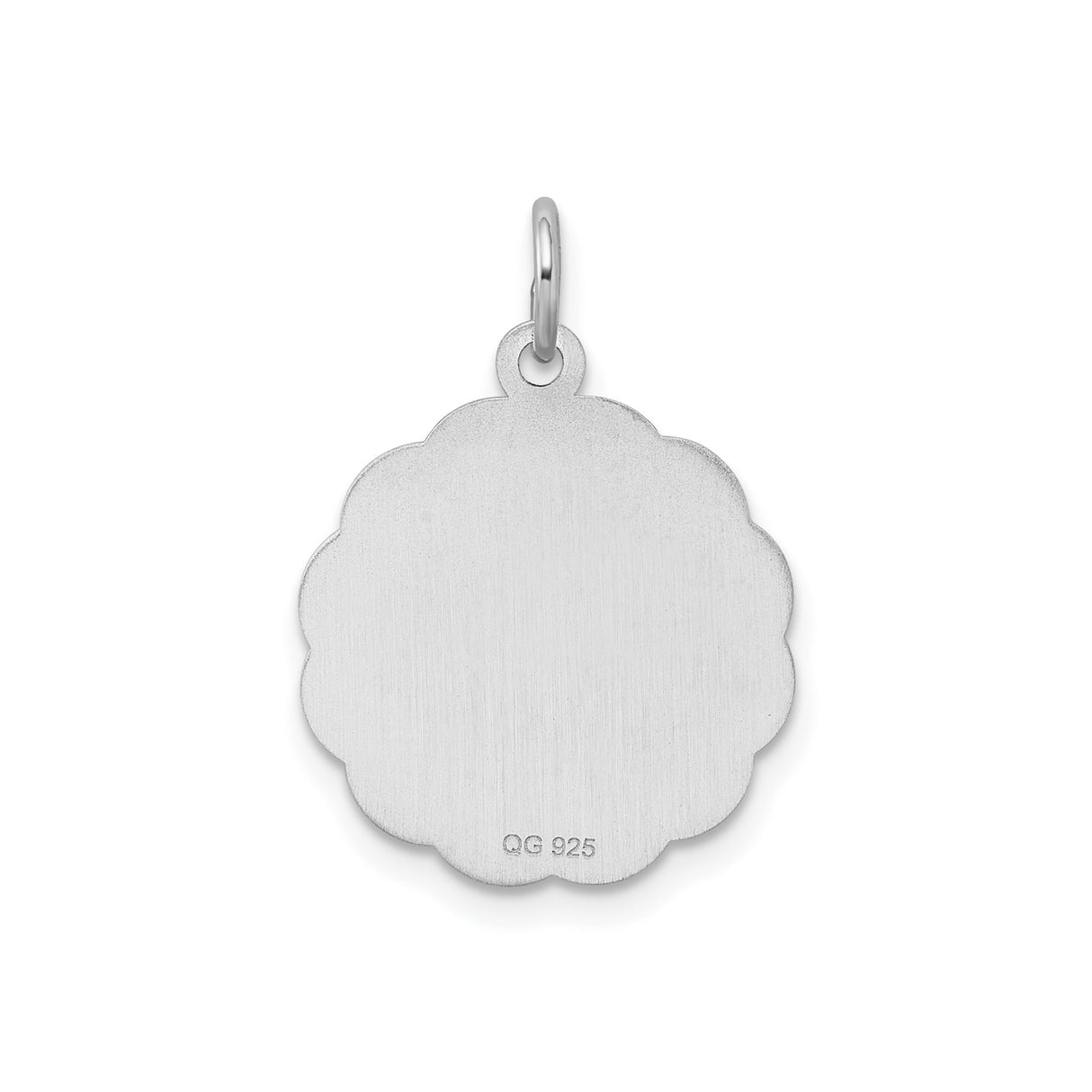 Sterling Silver Pendant Charm with Date to Remember Script, Commemorative Disc Jewelry
