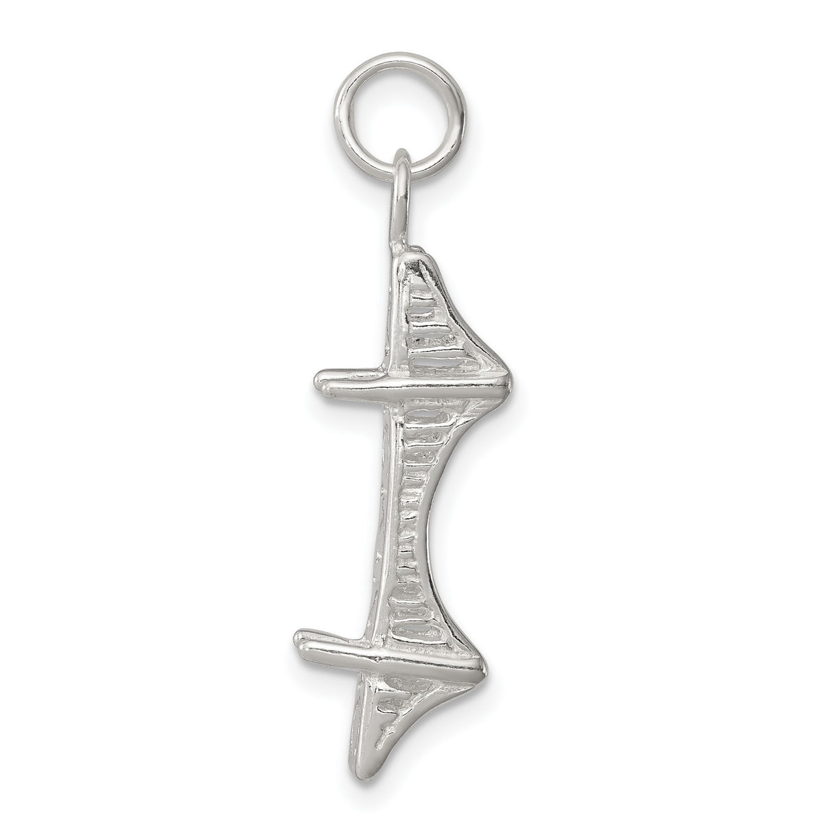 Mackinac Bridge Charm Pendant in Real 925 Sterling Silver