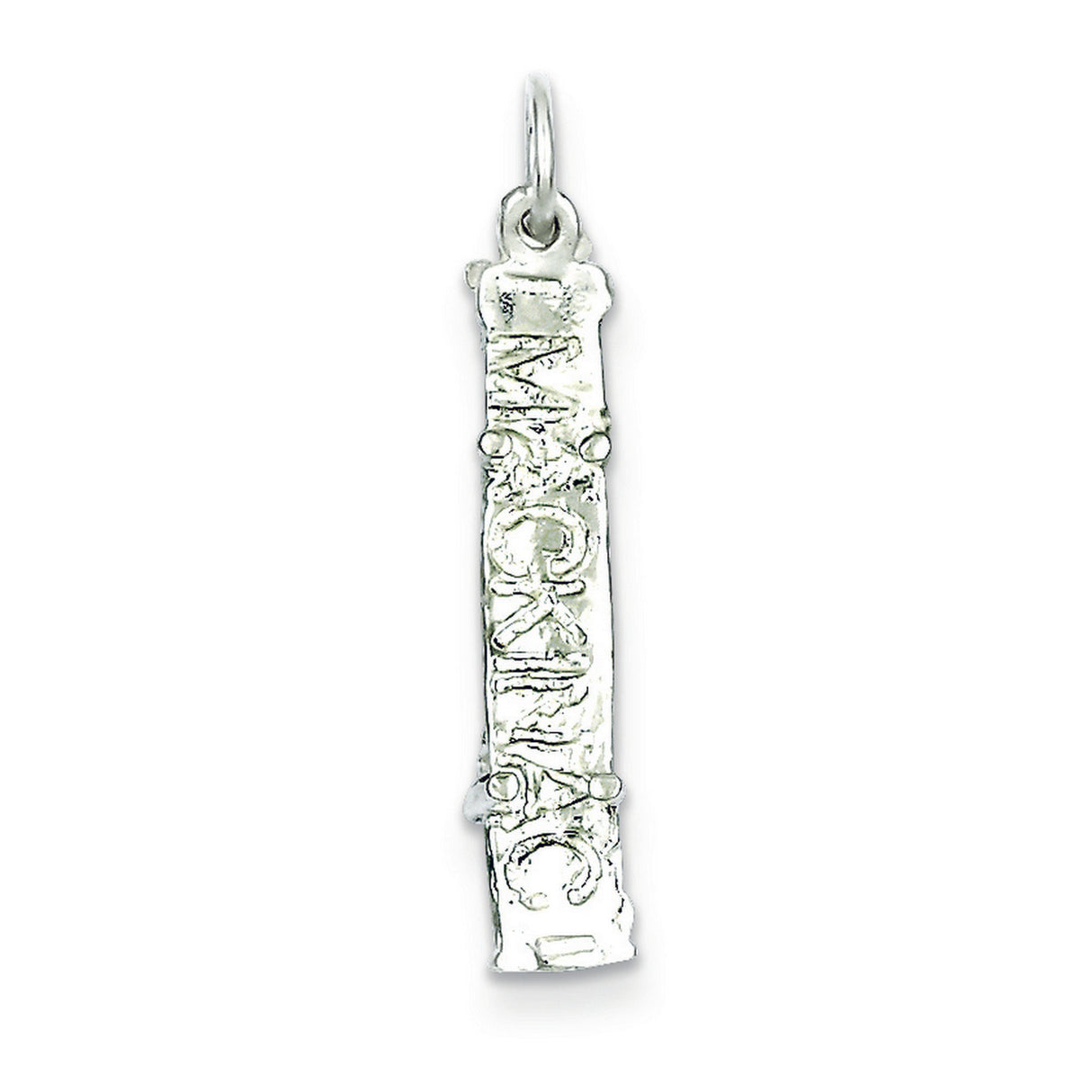 Mackinac Bridge Charm Pendant in Real 925 Sterling Silver