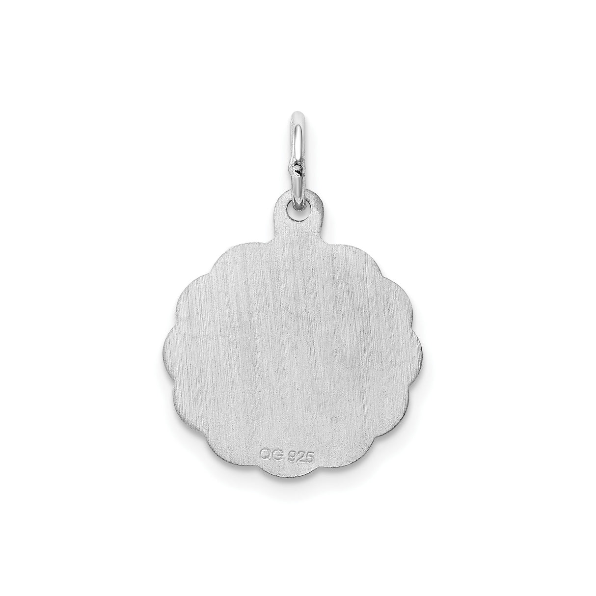 Sterling Silver Pendant with Heart Disc Charm, Mom Love Keepsake Jewelry for Women