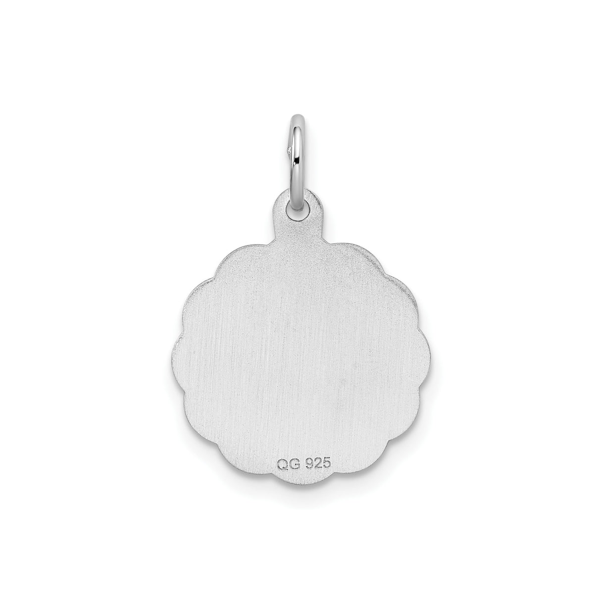 Sterling Silver Friends Pendant with Rose Engraving, Symbolic Friendship Jewelry for Women or Girls