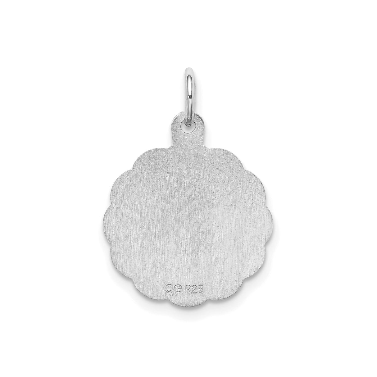 Sterling Silver Confirmation Pendant with Descending Dove Symbol of Holy Spirit and Faith