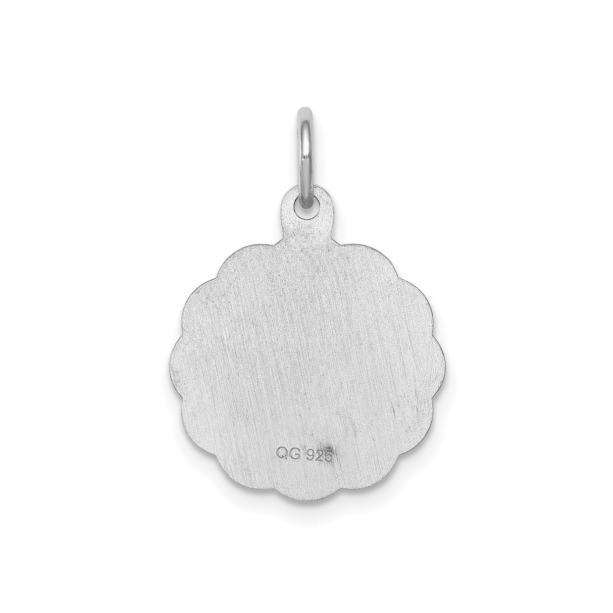 Sterling Silver Confirmation Pendant with Christian Cross and Radiant Lines
