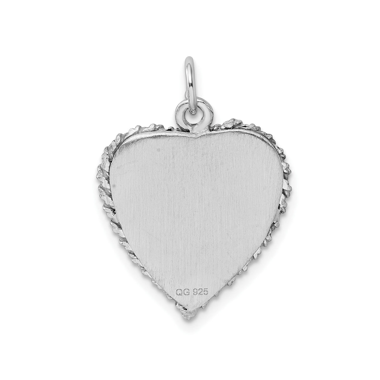 Sterling Silver Graduation Pendant with Heart Shape, Cap and Diploma Design for Women