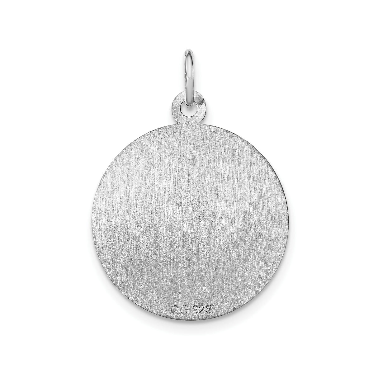 Sterling Silver Graduation Pendant with Diploma Scroll and Script Design