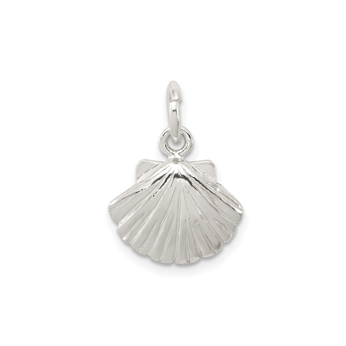 Sterling Silver Scallop Shell Pendant, Camino de Santiago Symbol, Spiritual Travel Jewelry