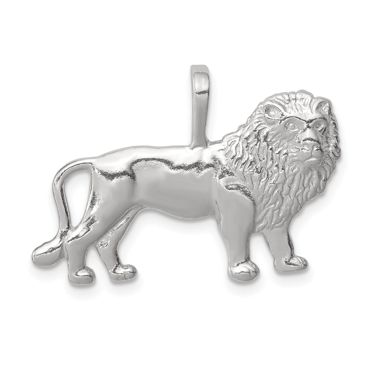 Sterling Silver Lion Head Pendant, Symbol of Strength and Courage, Bold Statement Jewelry