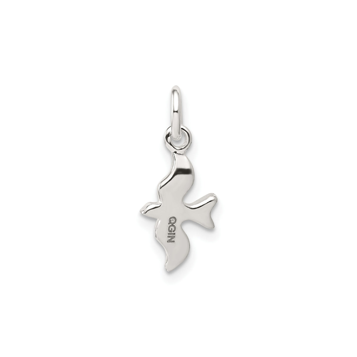 Sterling Silver Seagull Pendant or Charm, Flying Bird Ocean Jewelry, Symbol of Freedom and Peace