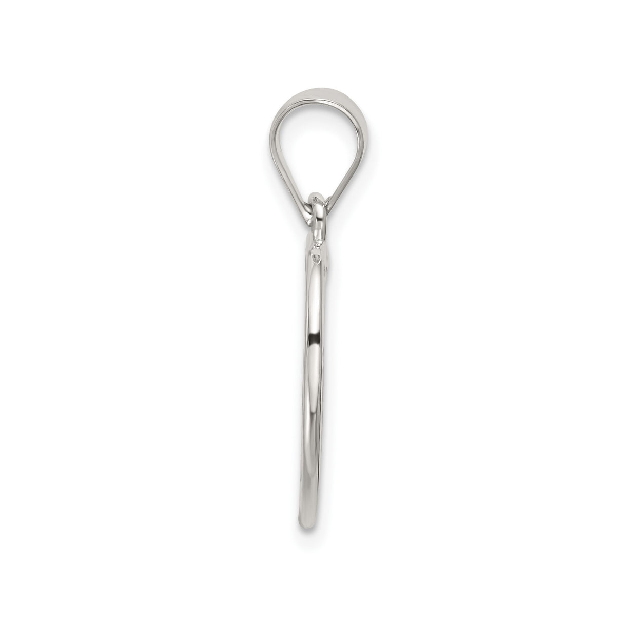 #1 Mom Charm Pendant in Real 925 Sterling Silver