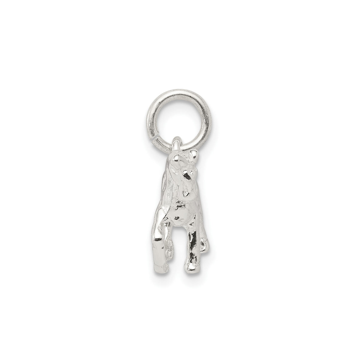 Sterling Silver Horse Pendant with Walking Horse Design, Equestrian Animal Jewelry
