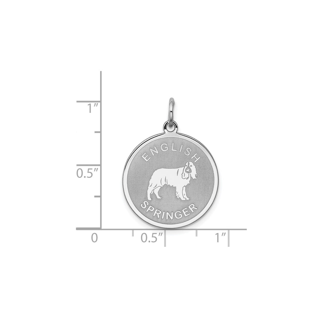 Sterling Silver Springer Spaniel Pendant, Dog Breed Keepsake Jewelry for Pet Lovers