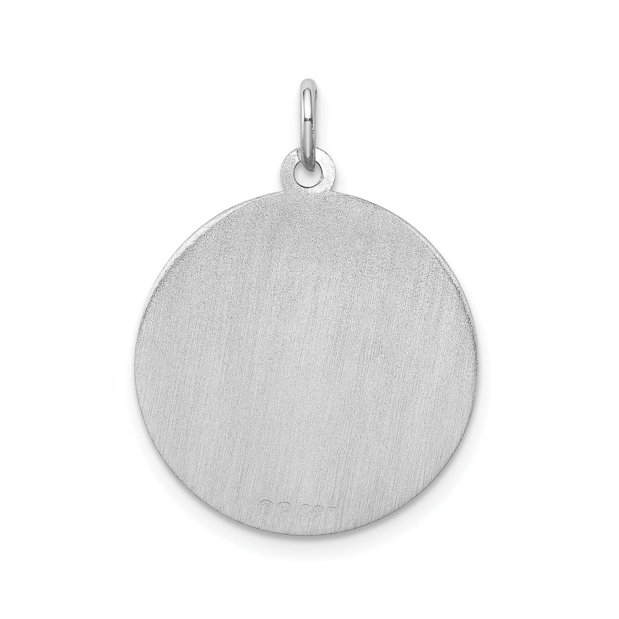 Sterling Silver German Shepherd Pendant with Dog Silhouette, Round Pet Medallion Charm