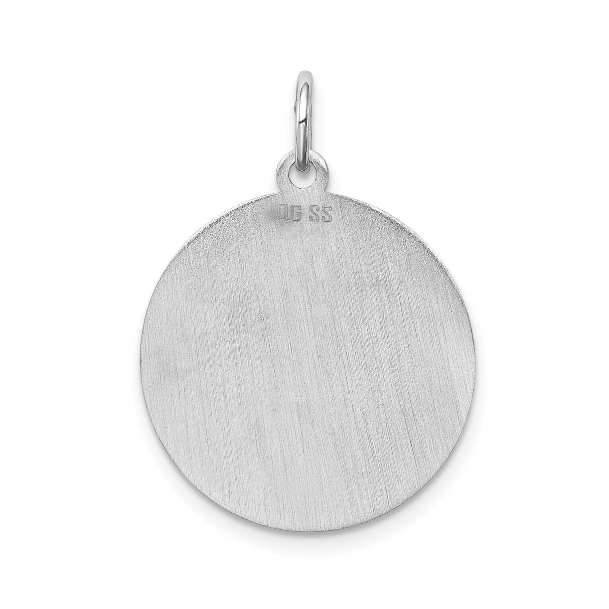 Sterling Silver Pomeranian Dog Pendant with Silhouette and Breed Name