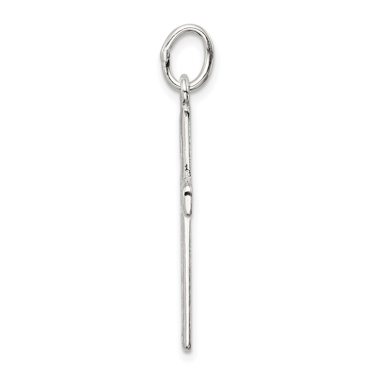 Sterling Silver Cross Pendant with Textured Detail, Modern Unisex Religious Jewelry