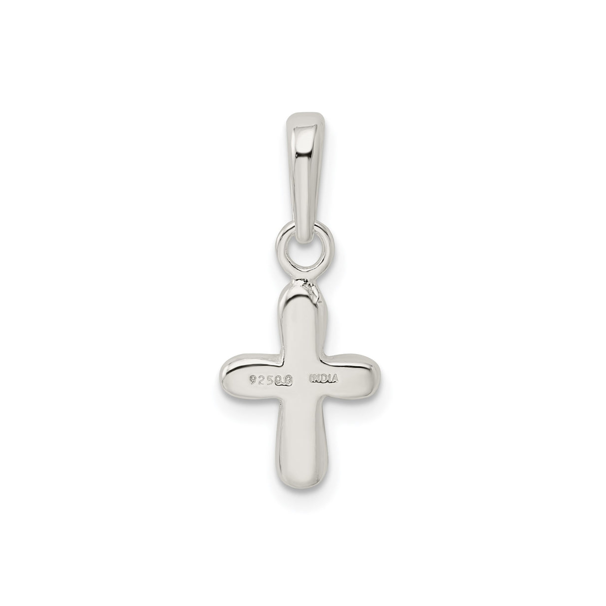 Sterling Silver Cross Pendant with Sleek Minimal Design for Men and Women