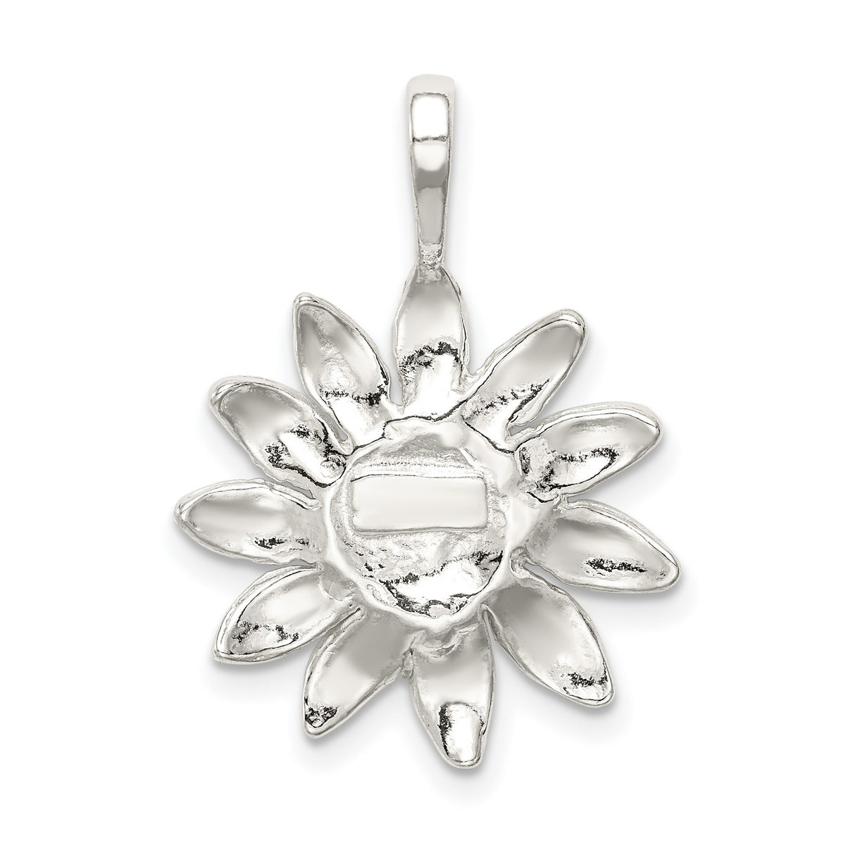 Sunflower Charm Pendant in Real 925 Sterling Silver