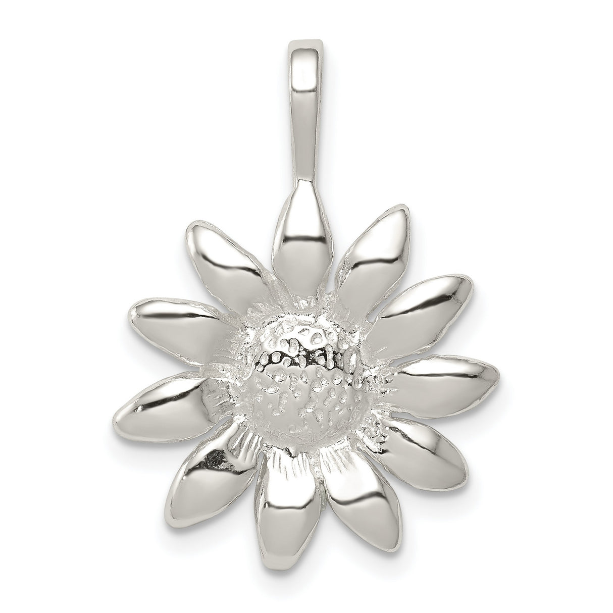 Sunflower Charm Pendant in Real 925 Sterling Silver