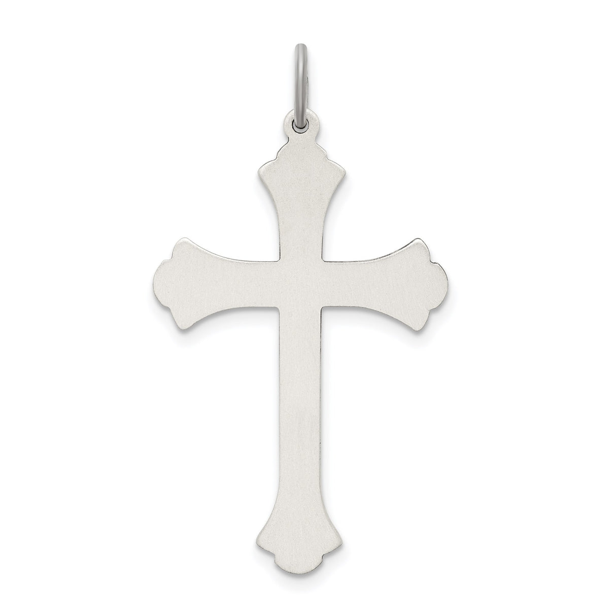 Sterling Silver Cross Pendant with Gothic, Medieval, and Baroque Details for Men and Women