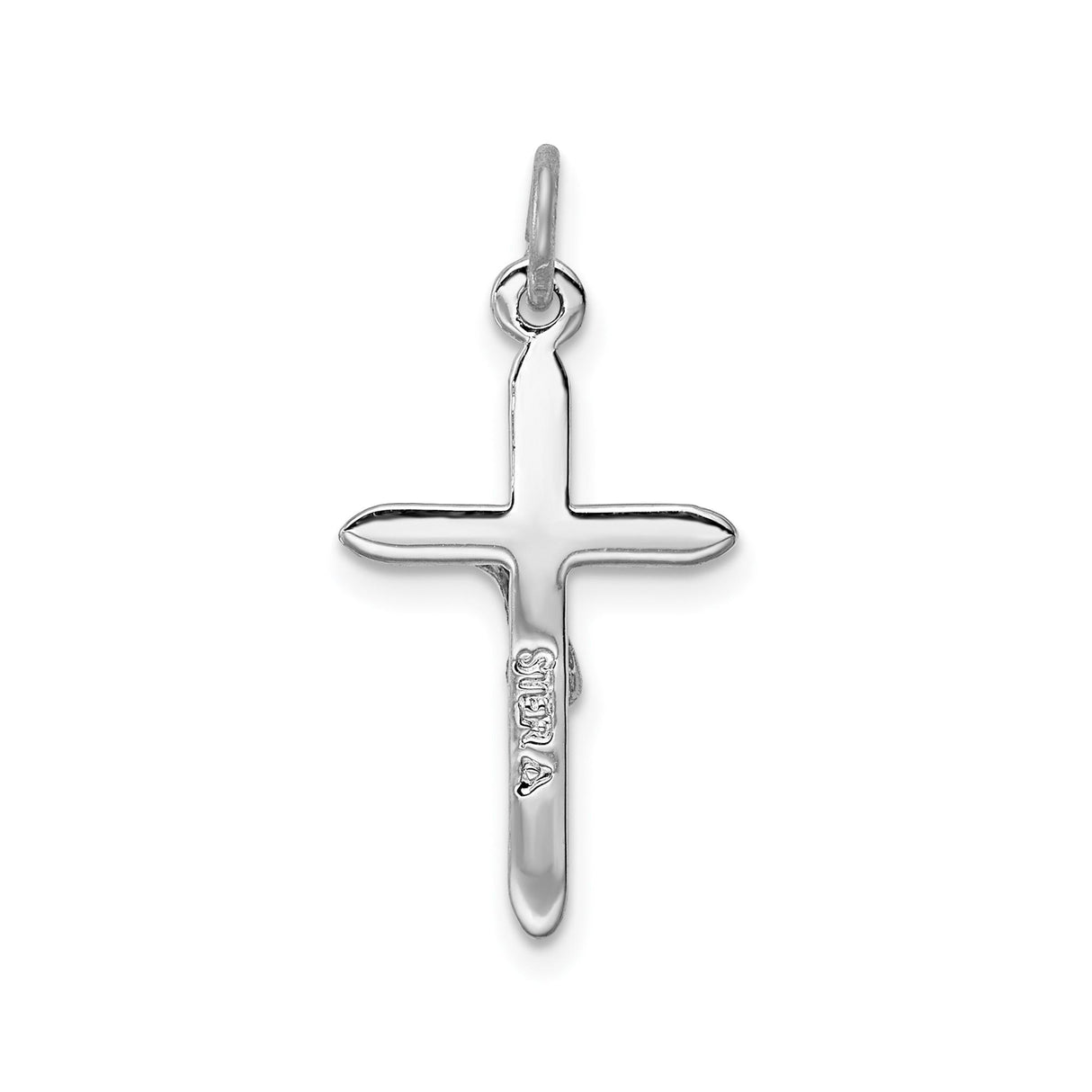 Sterling Silver Crucifix Cross Pendant with Sculpted Jesus, Religious Unisex Charm