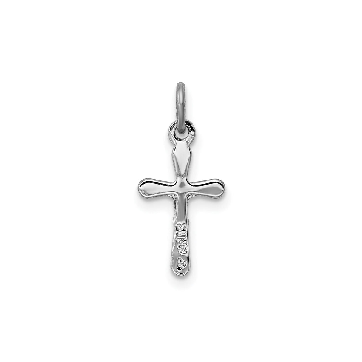 Sterling Silver Crucifix Pendant with Detailed Jesus Figure and Classic Religious Design