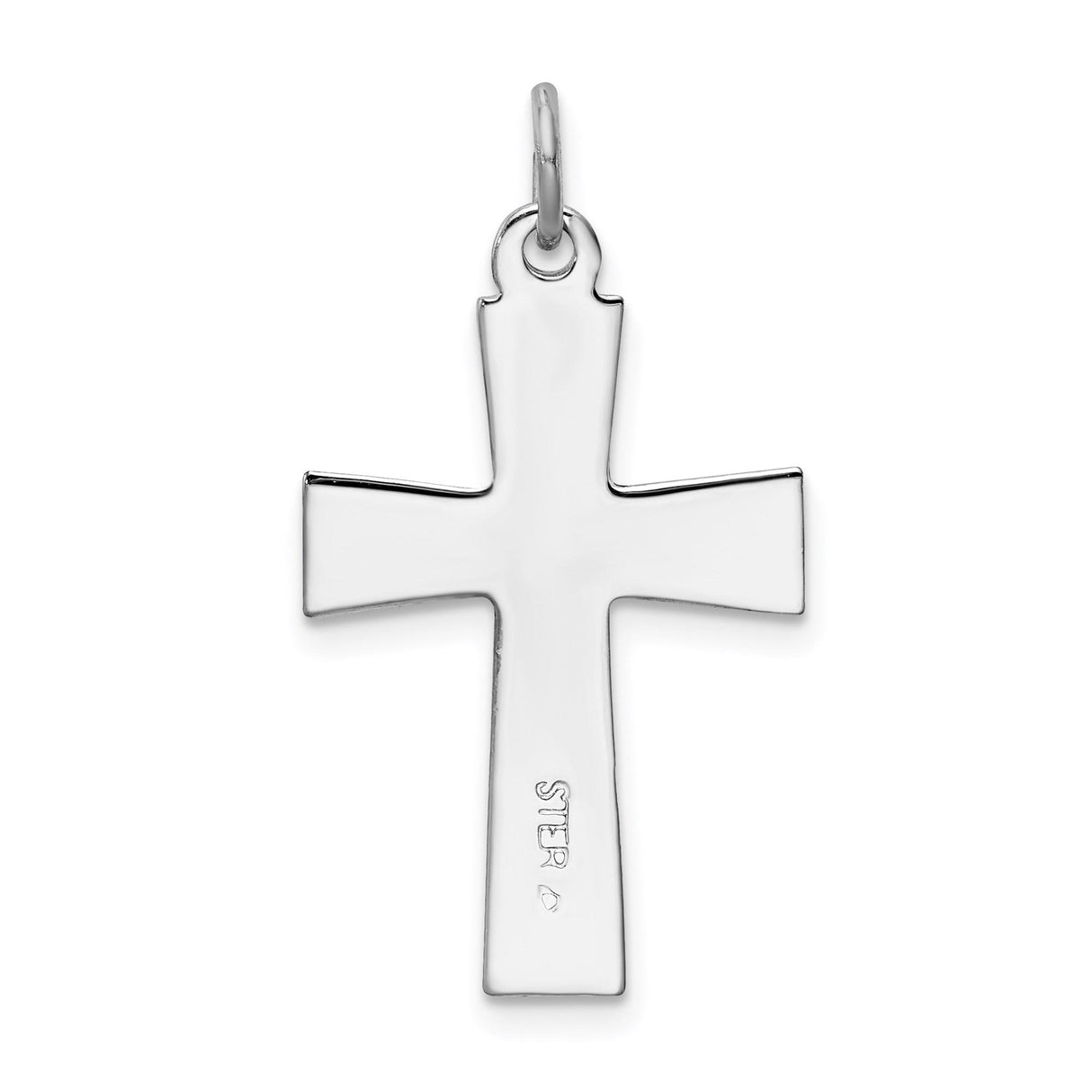 Sterling Silver Crucifix Cross Pendant with Gold Vermeil Detailing and INRI Banner