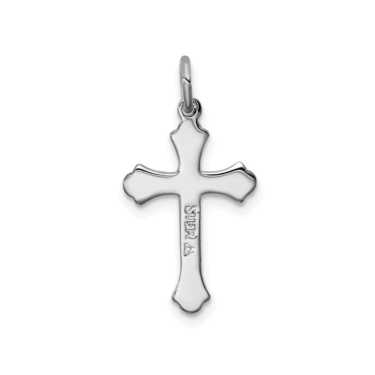 Sterling Silver Crucifix Cross Pendant with Gold Vermeil, Ornate Scrollwork, Spiritual Design