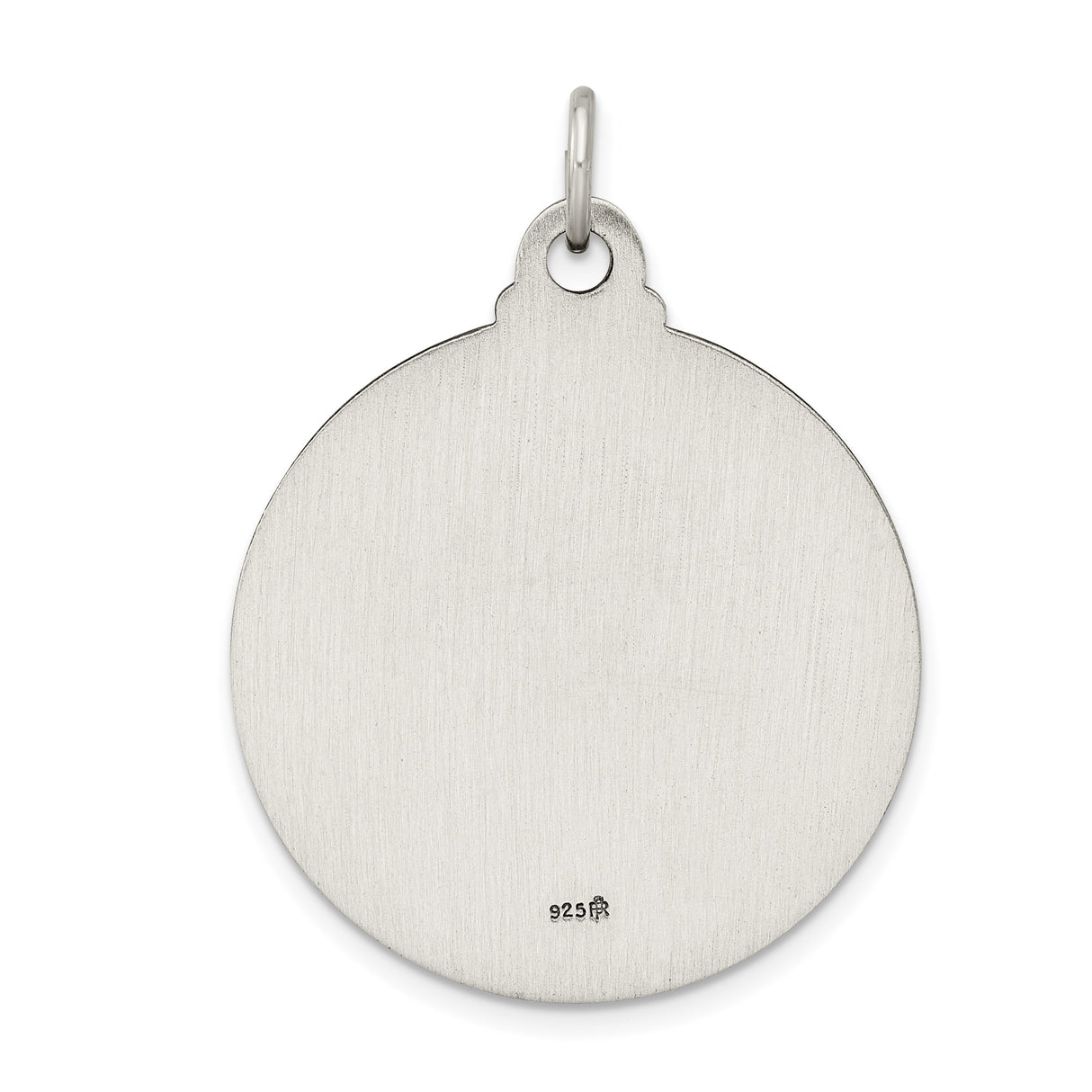 Sterling Silver Jesus Christ Pendant with Halo and Crown of Thorns , Catholic Medallion for Men or Women