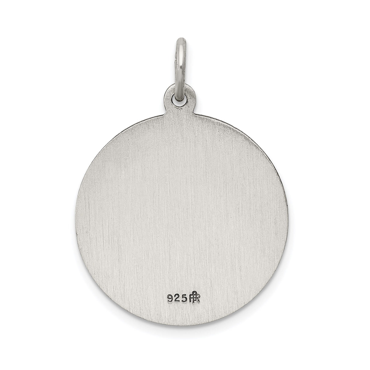 Sterling Silver Sacred Heart of Jesus Pendant with Halo and Heart Symbol, Religious Medal