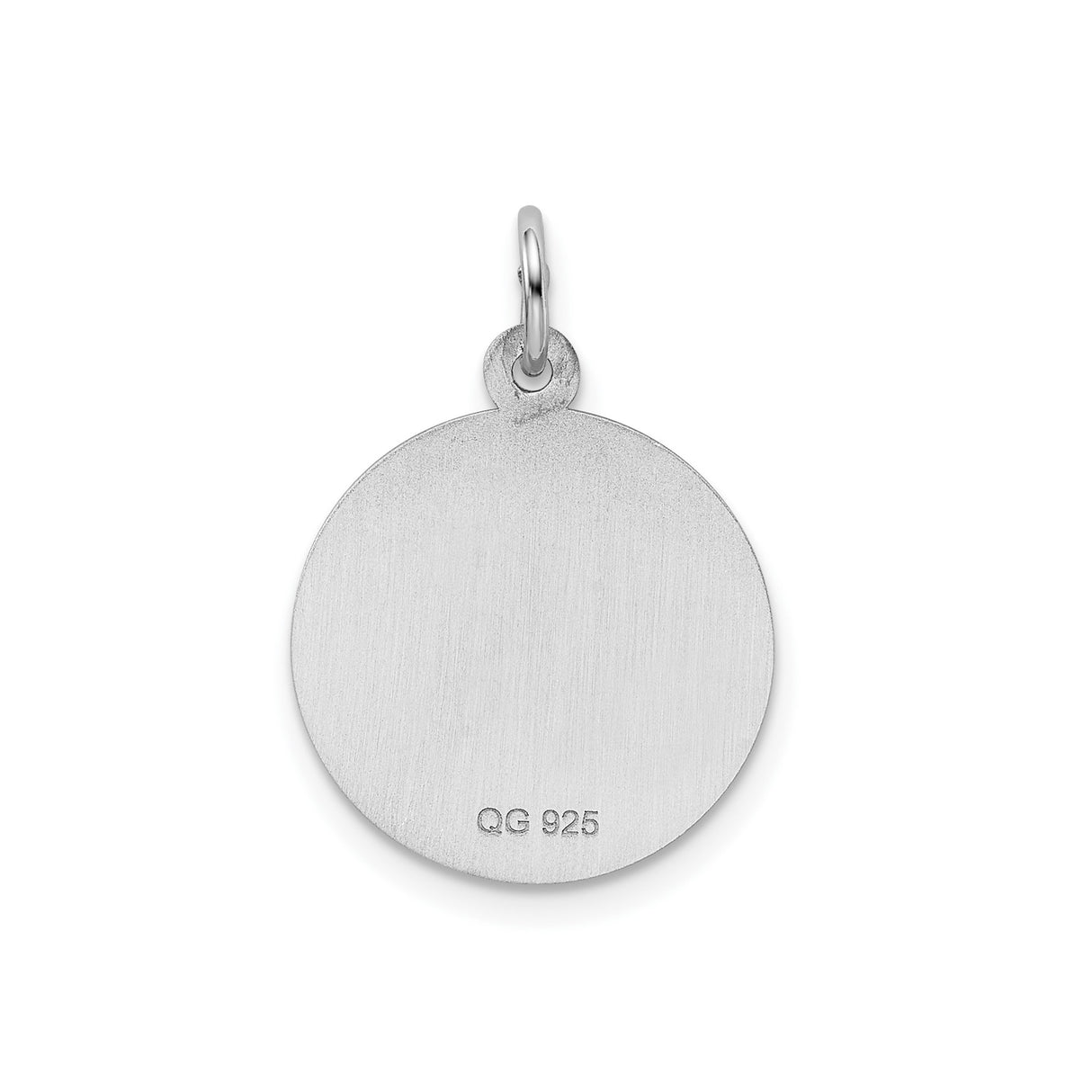Sterling Silver Pendant with Happy Birthday Message and Blank Banner Charm