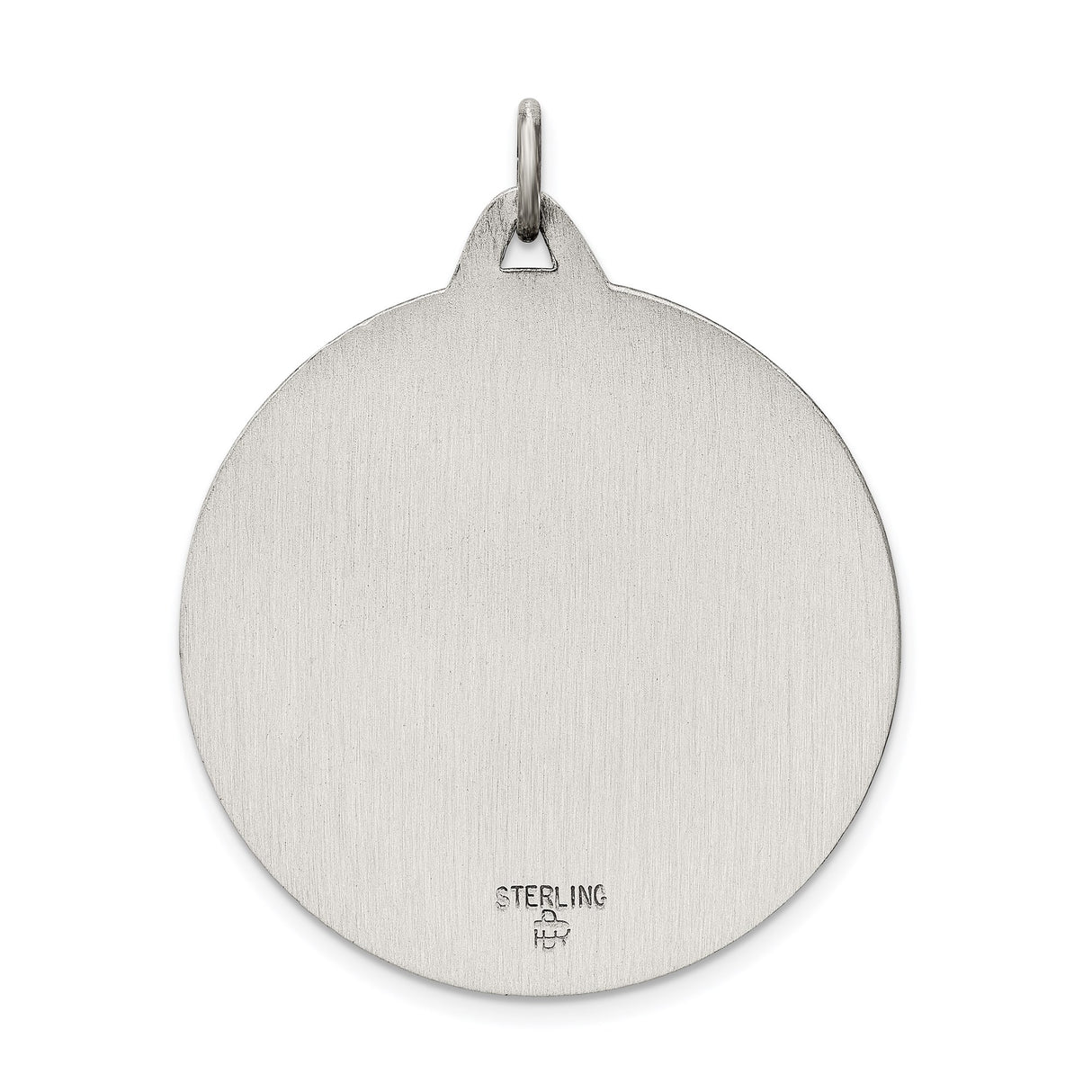 Sterling Silver Saint Christopher Medal Pendant, Protective Travel Charm, Religious Jewelry