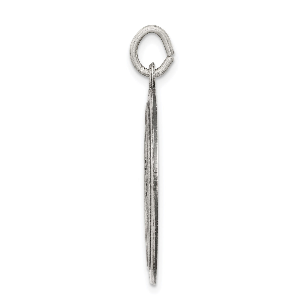 Sterling Silver Saint Christopher Medal Pendant, Travel Protection Charm for Men and Women